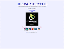 Tablet Screenshot of herongatecycles.com
